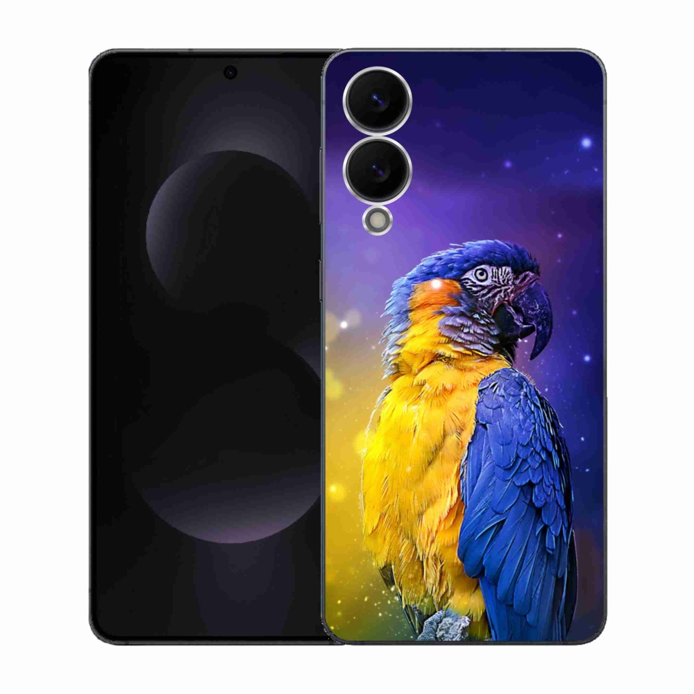 Gélový kryt mmCase na Samsung Galaxy S25 Edge - papagáj ara 1