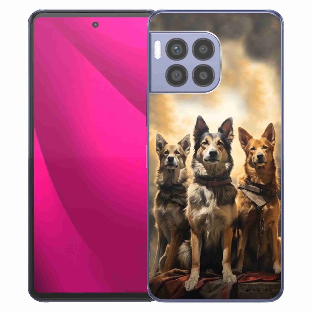 Gélový kryt mmCase na T-Mobile T Phone 2 Pro - tri psy