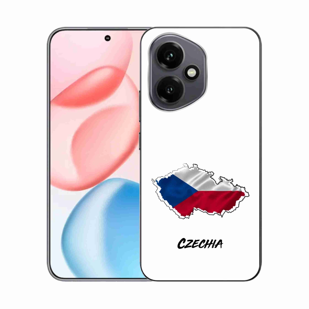 Gélový kryt mmCase na Honor 400 - Czechia biele pozadie