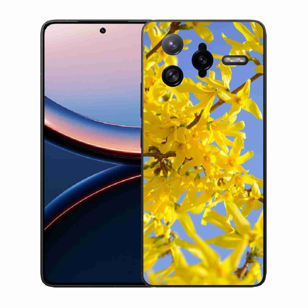 Gélový kryt mmCase na Xiaomi Poco F7 Ultra - žlté kvety