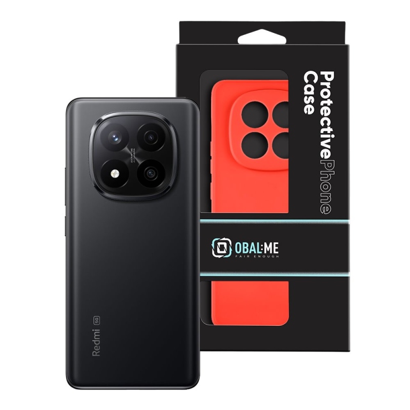 OBAL:ME Matte TPU Kryt pre Xiaomi Redmi Note 14 Pro+ 5G Red