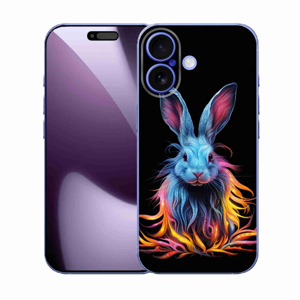 Gélový kryt mmCase na iPhone 17 - abstraktný zajac