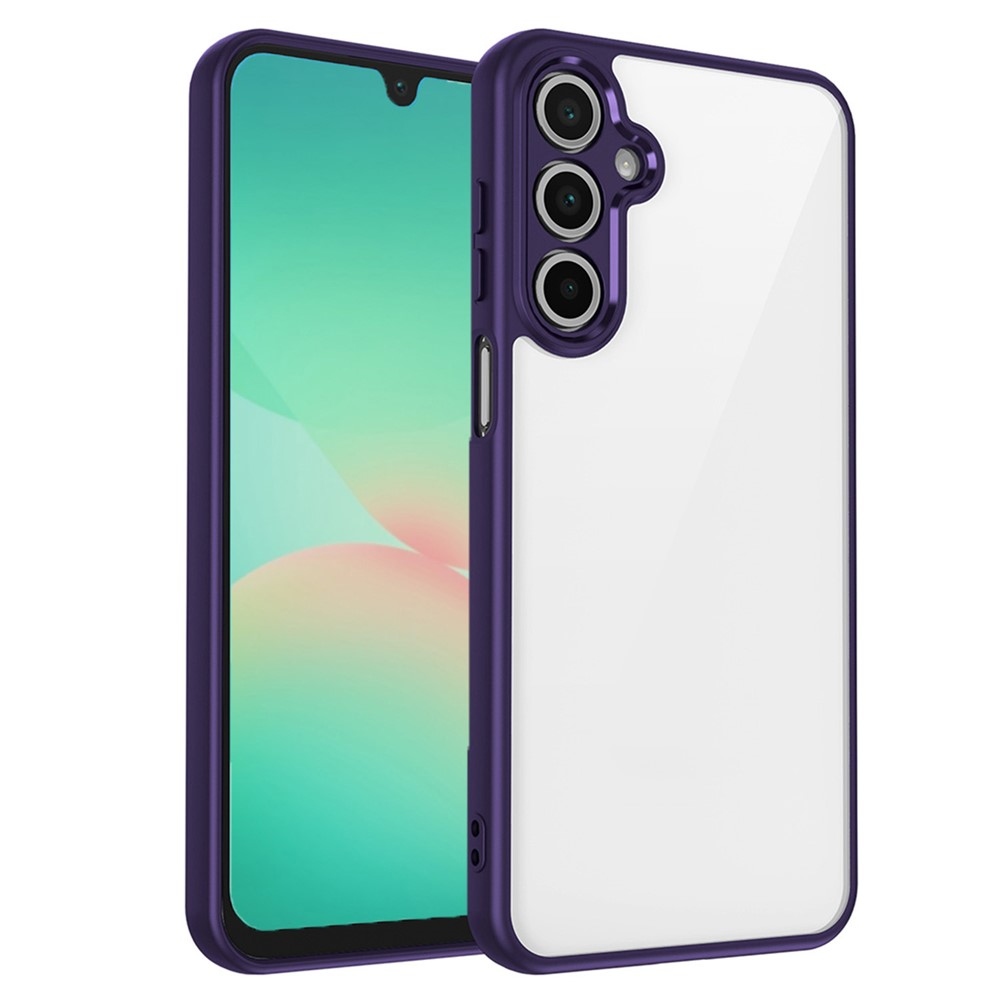 Back gélový obal s pevným chrbtom na Samsung Galaxy A17 5G - fialový