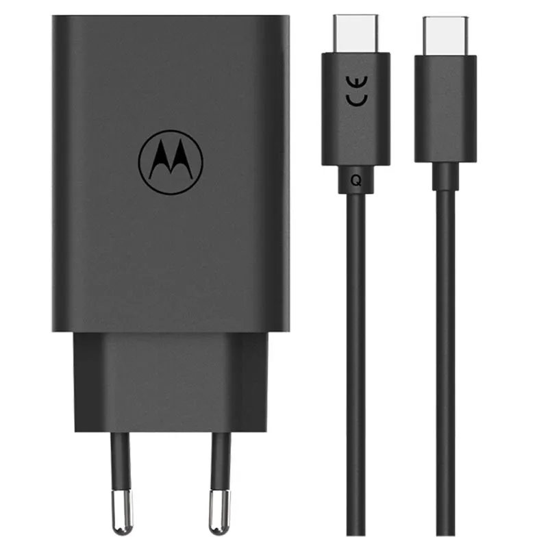 Motorola TurboPower 68W GaN Sieťová nabíjačka + USB-C Kábel 6.5A Black