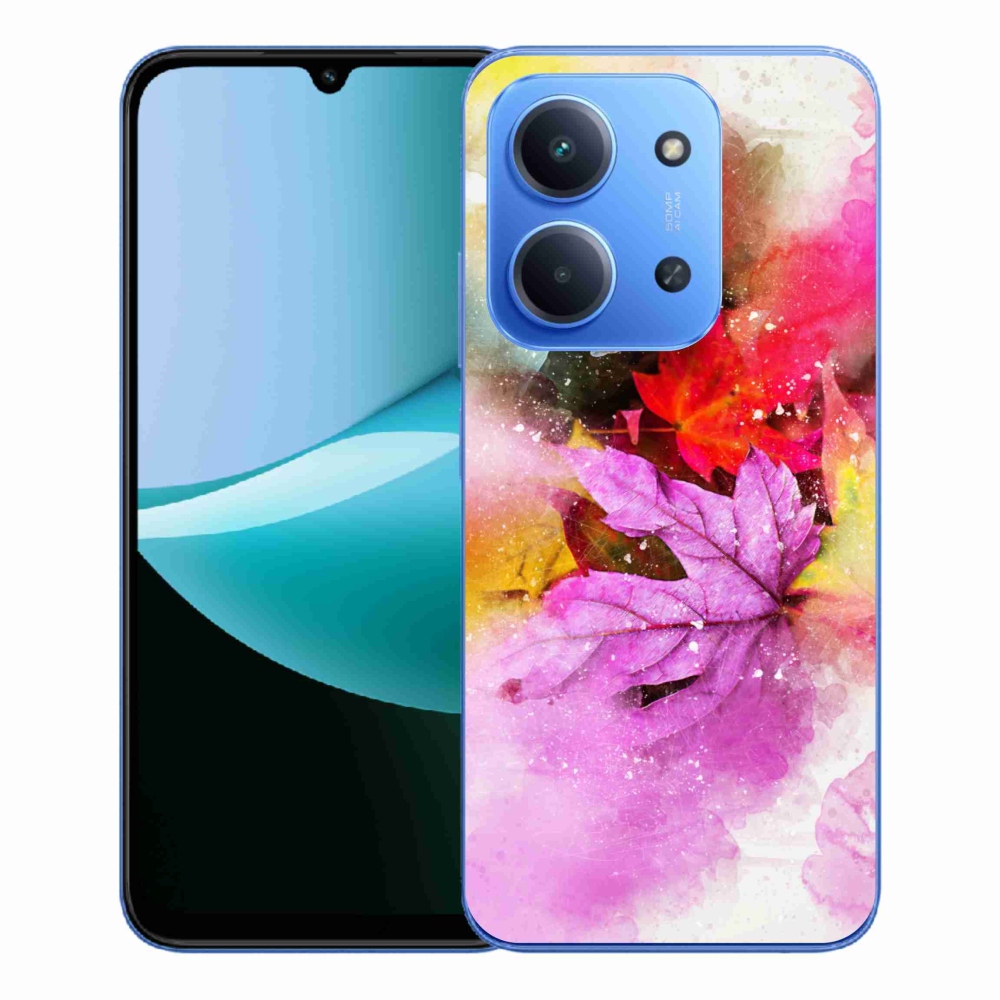 Gélový kryt mmCase na Xiaomi Redmi 15C 4G/5G (173mm) - farebné listy