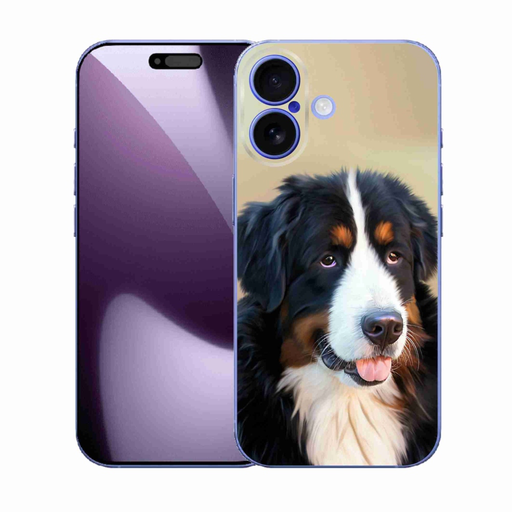 Gélový kryt mmCase na iPhone 17 - bernský salašnícky pes