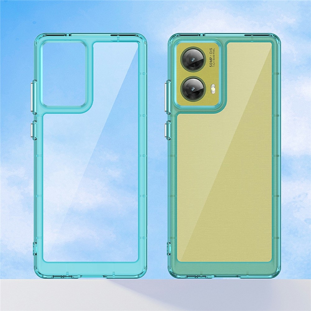 Gélový obal s pevným chrbtom na Motorola Moto G85 5G - svetlomodrý