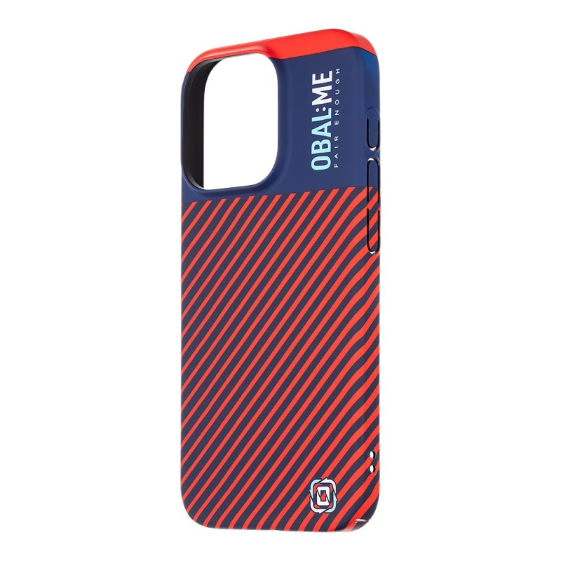 OBAL:ME Flossy Stripes Kryt pre Apple iPhone 15 Pro Blue/Red