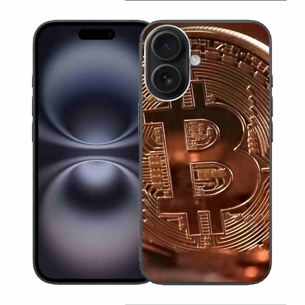 Gélový kryt mmCase na iPhone 16 - bitcoin