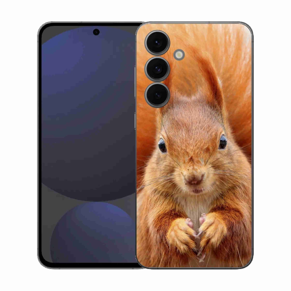 Gélový kryt mmCase na Samsung Galaxy S25 FE - veverička