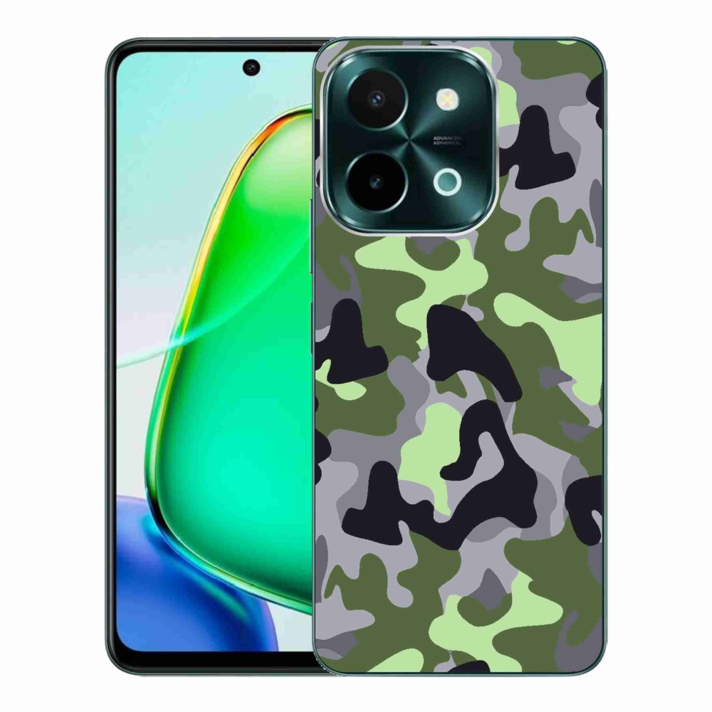 Gélový kryt mmCase na Vivo Y28 - maskáčový vzor 7
