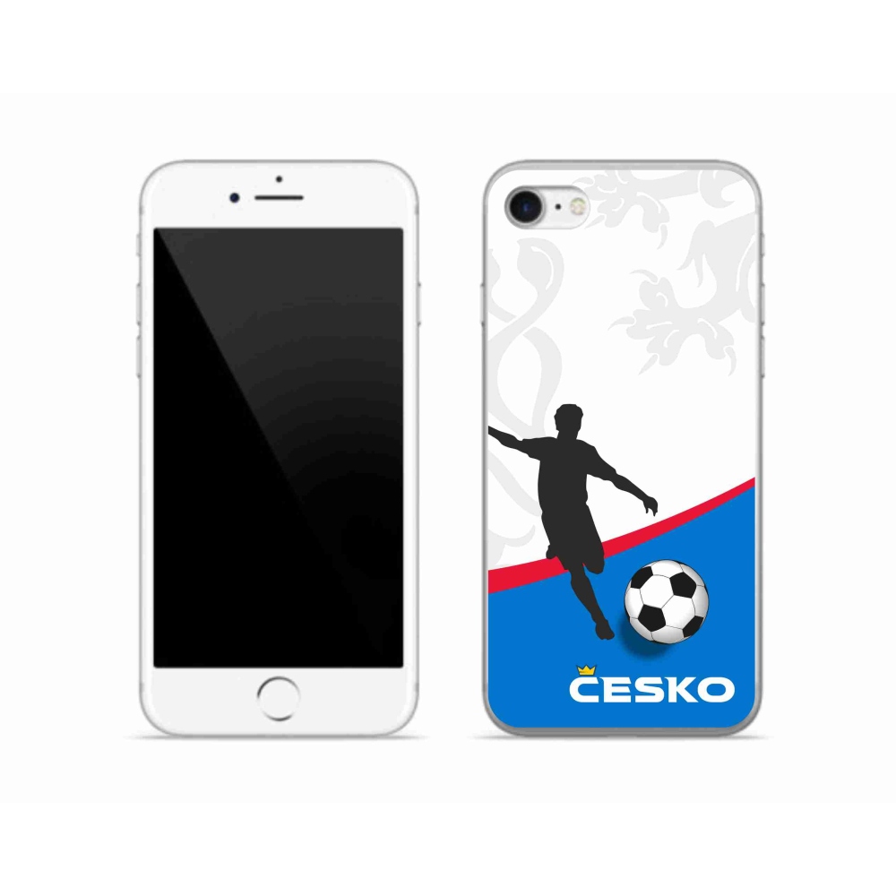 Gélový kryt mmCase na iPhone SE (2022) - futbal Česko 1