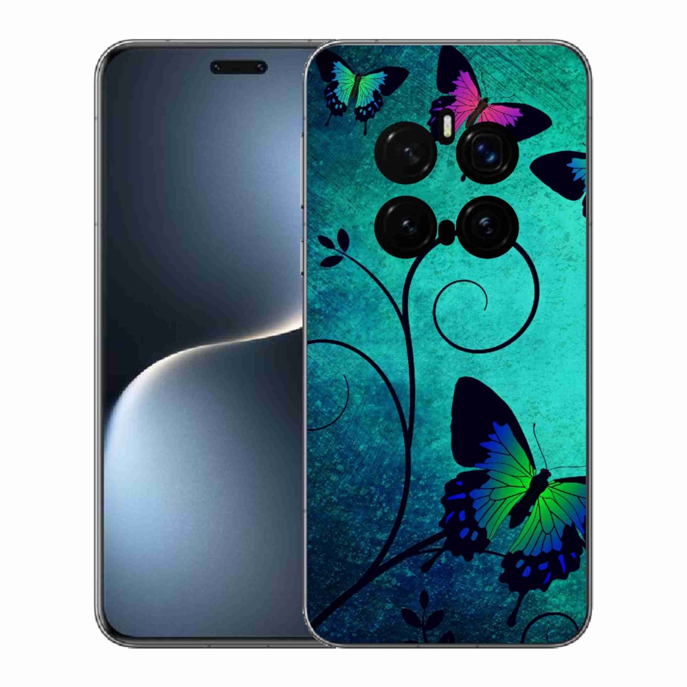Gélový kryt mmCase na Honor Magic 7 Pro 5G - farební motýle