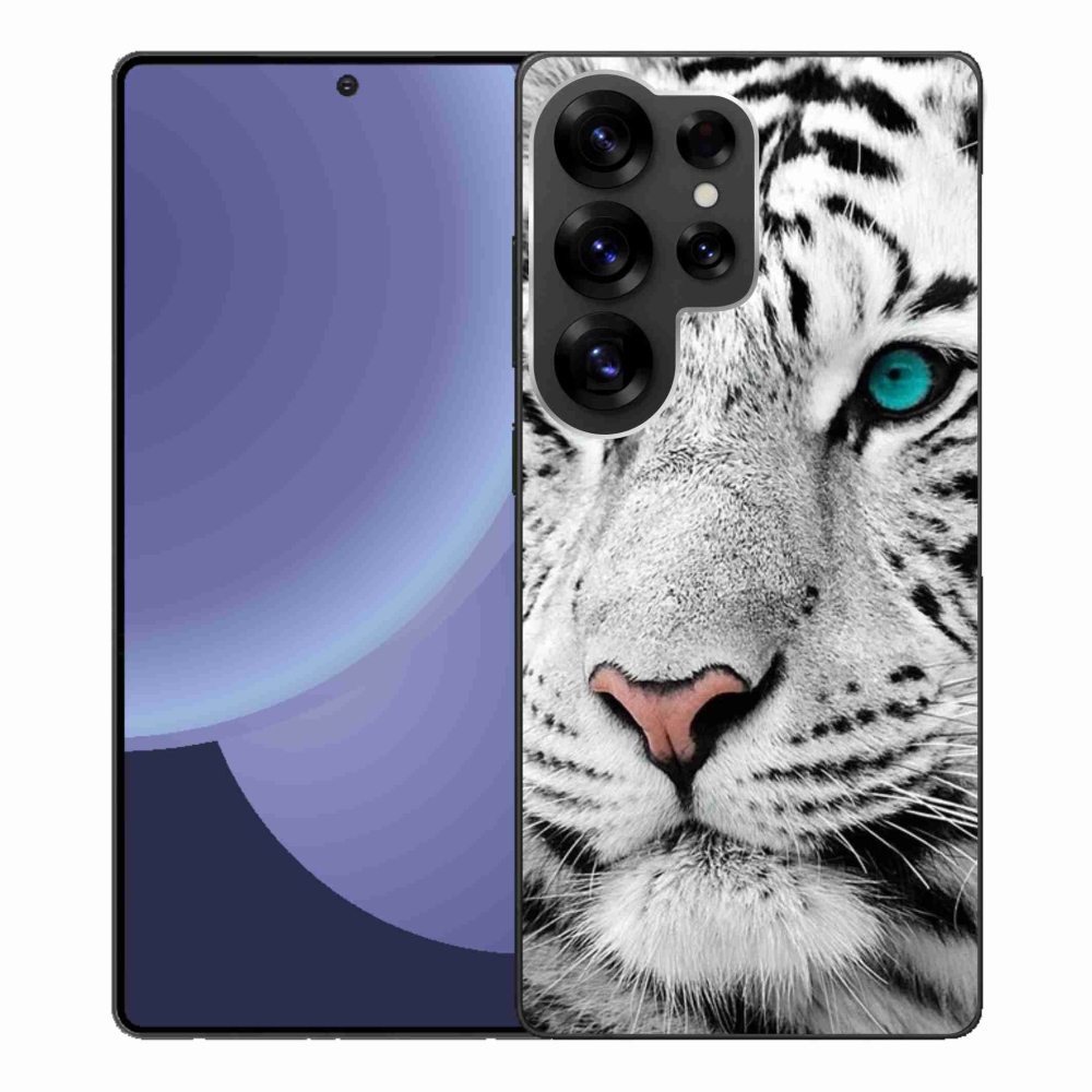 Gélový kryt mmCase na Samsung Galaxy S25 Ultra - biely tiger