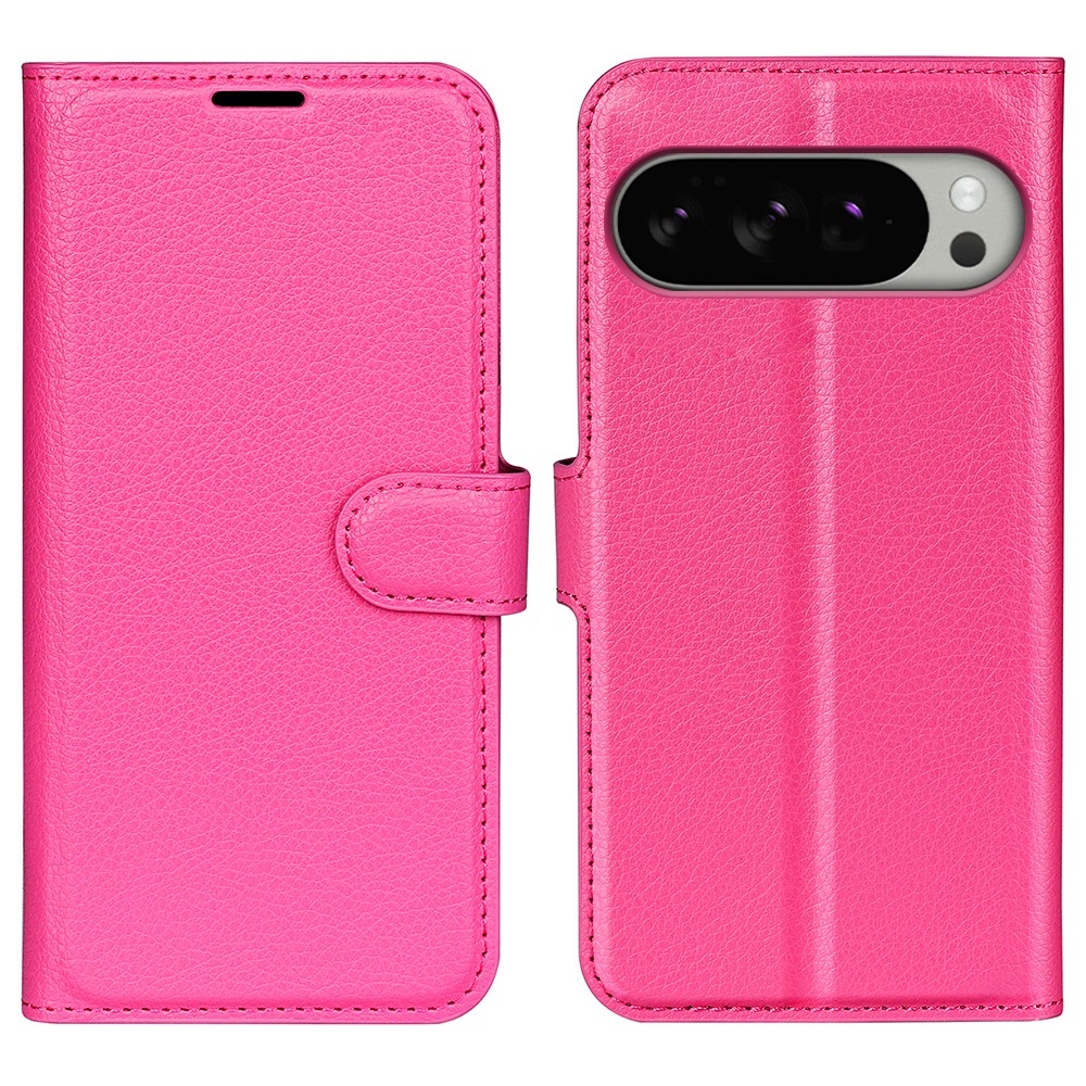 Litchi knižkové puzdro na Google Pixel 10 Pro XL - rose