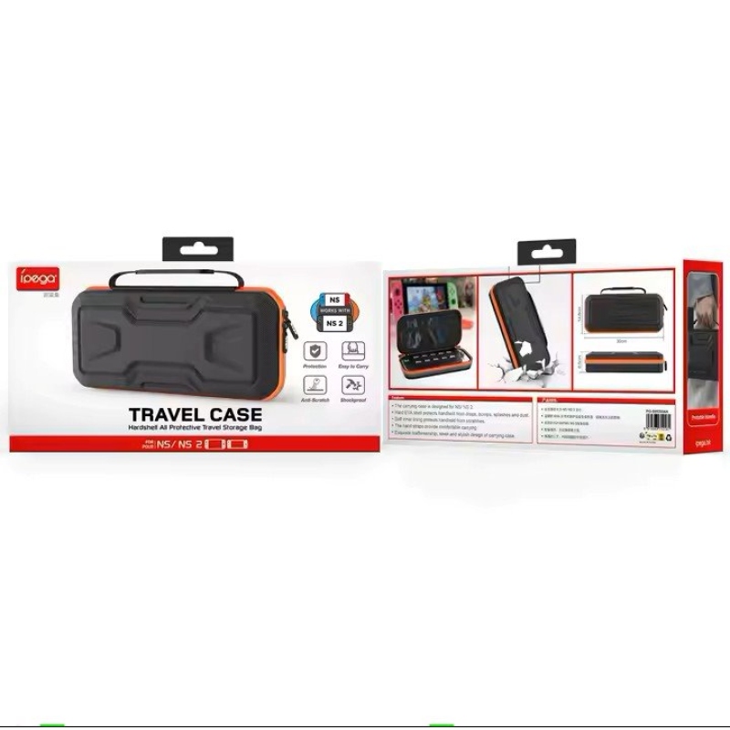 iPega SW2004A Pevné Cestovné Púzdro pre Nintendo Switch 2 Black
