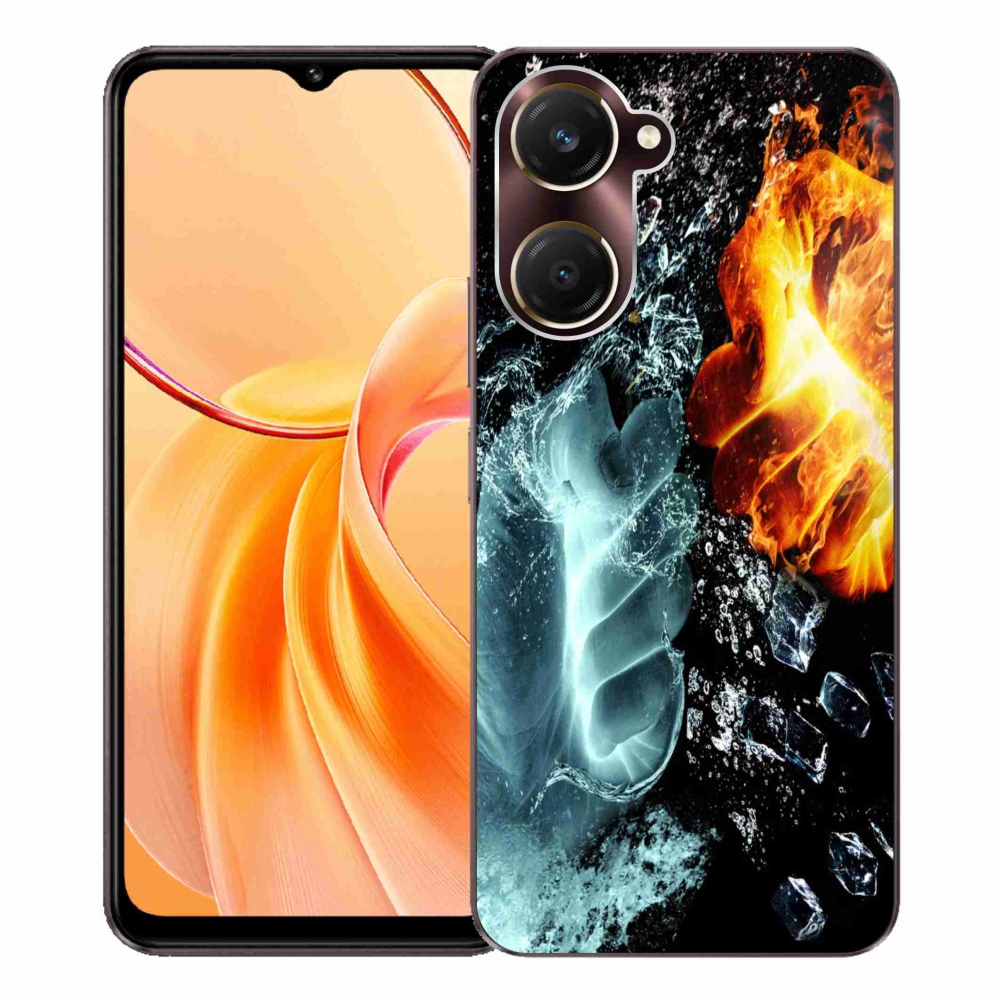 Gélový kryt mmCase na Vivo Y28s 5G - voda a oheň