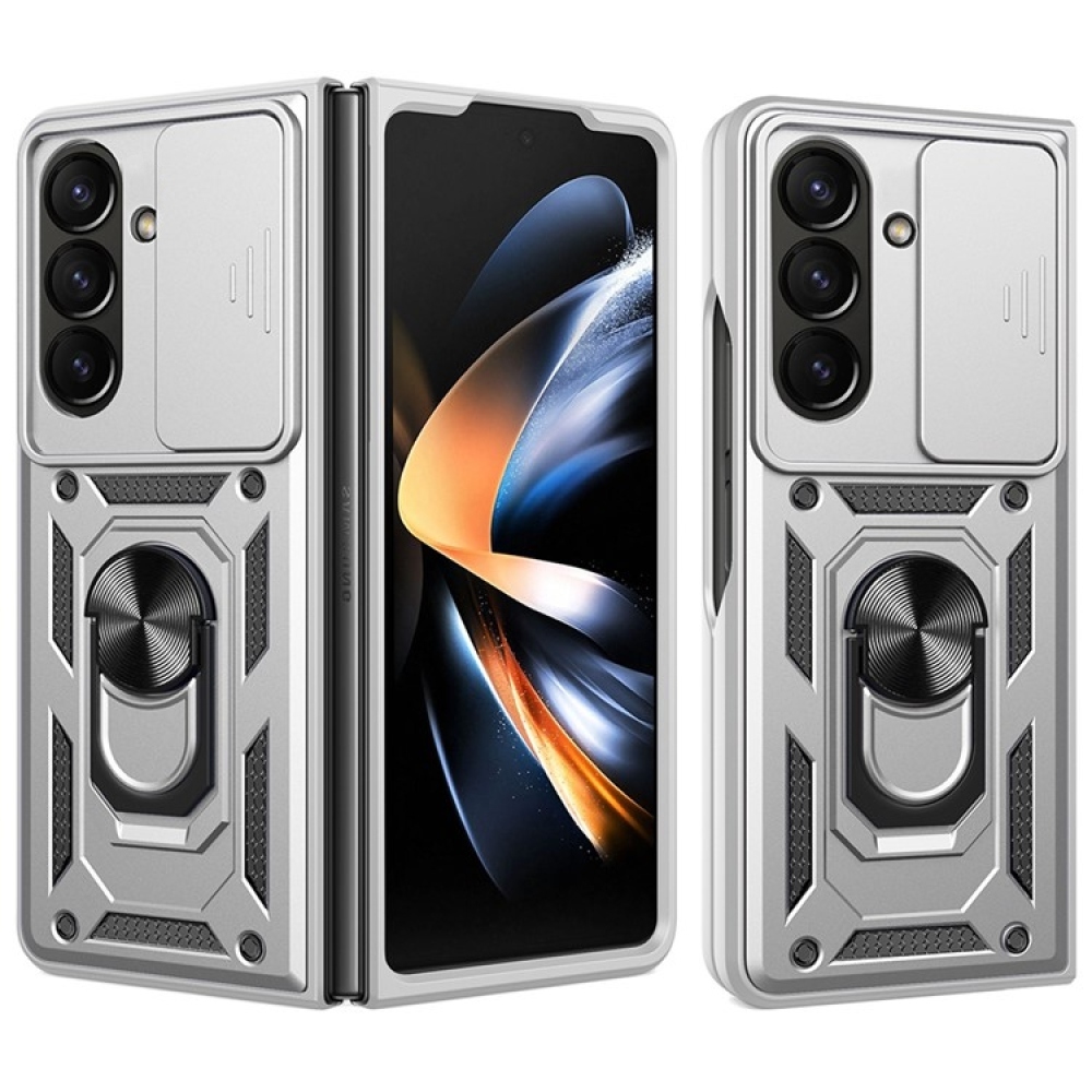 Slide odolný kryt na Samsung Galaxy Z Fold7 5G - strieborný