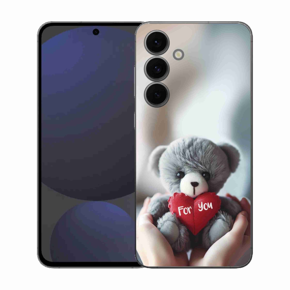 Gélový kryt mmCase na Samsung Galaxy S25 FE - medvedík pre zamilovaných