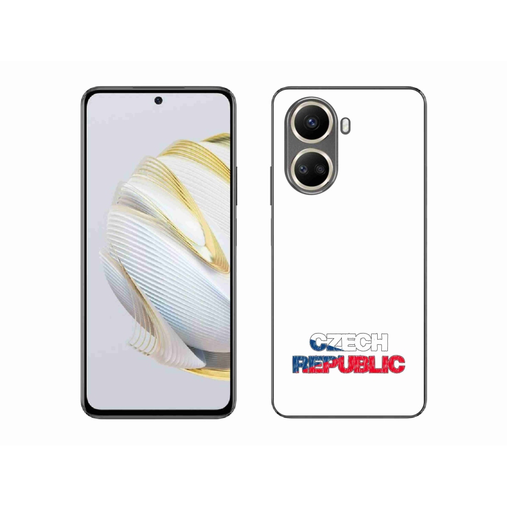 Gélový kryt mmCase na Huawei Nova 10 SE - Czech Republic biele pozadie