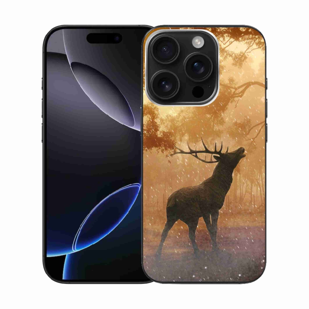 Gélový kryt mmCase na iPhone 16 Pro - jeleň v ruji