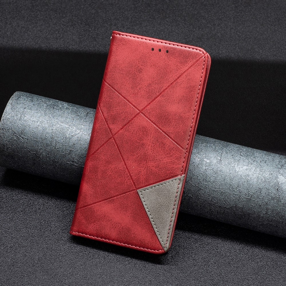 Triangle knižkové púzdro na Xiaomi Redmi Note 14 Pro - červené