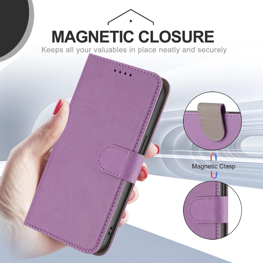 Snap knižkové púzdro na Xiaomi Redmi 15 4G/5G (171mm) - svetlofialové