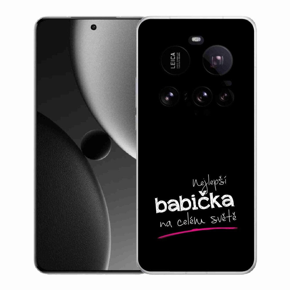 Gélový kryt mmCase na Xiaomi 15 Ultra - najlepšia babička 4 čierne pozadie