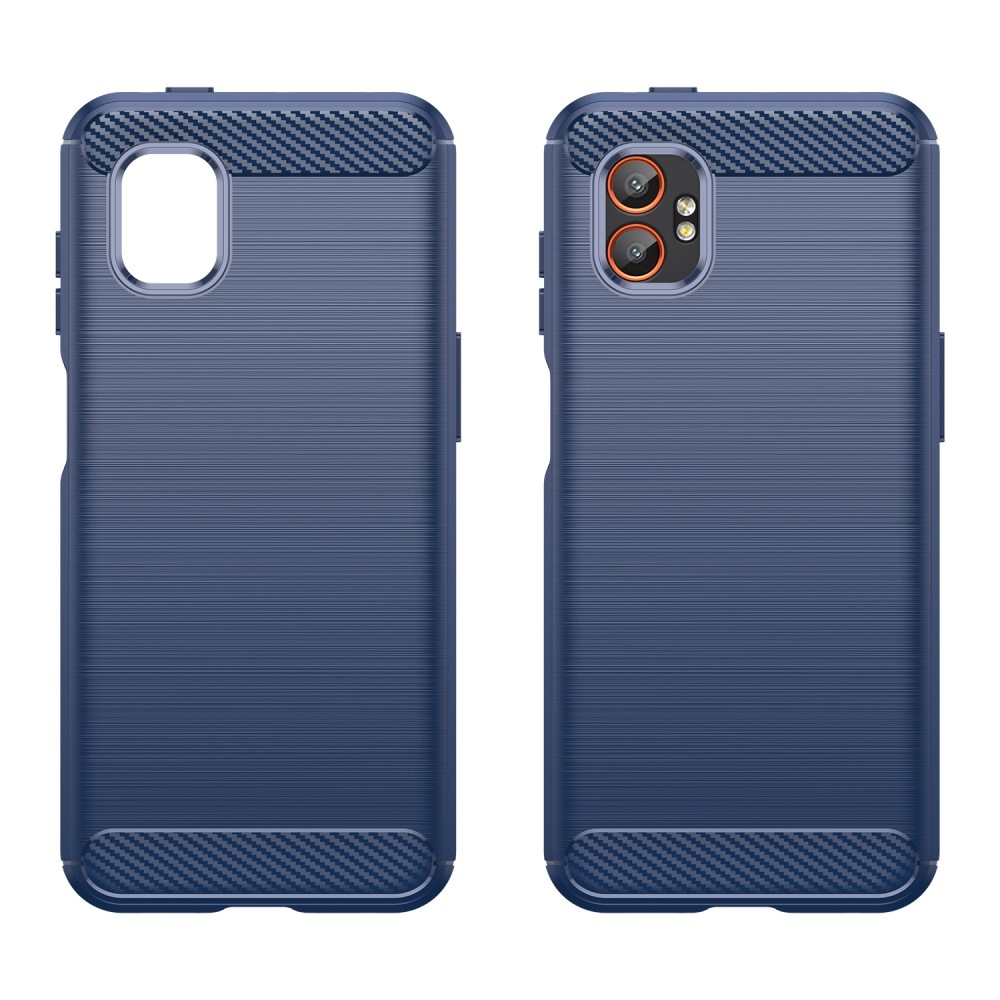 Carbon odolný gélový obal na Samsung Galaxy Xcover 7 Pro - modrý