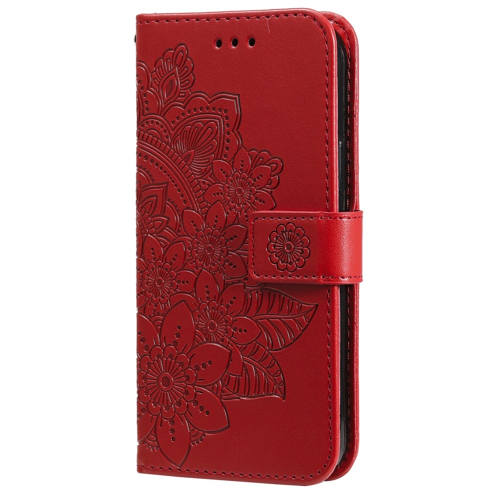 Mandala knižkové púzdro na Xiaomi Redmi Note 13 Pro 5G/Poco X6 5G - červené