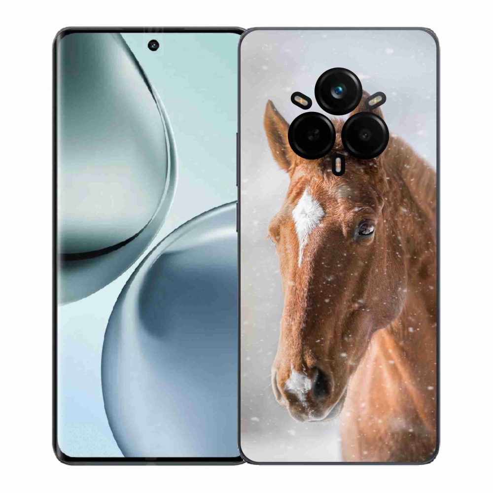 Gélový kryt mmCase na Realme 14 Pro+ 5G - hnedý kôň 2