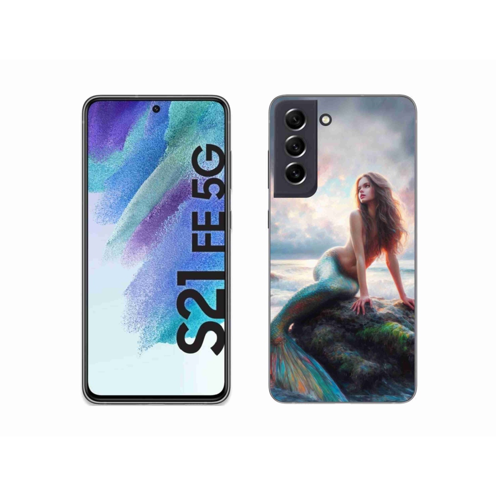 Gélový kryt mmCase na Samsung Galaxy S21 FE 5G - morská panna