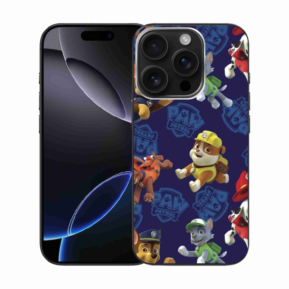 Gélový kryt mmCase na iPhone 16 Pro - labková patrola 1