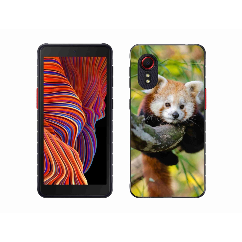 Gélový kryt mmCase na Samsung Galaxy Xcover 5 - panda červená