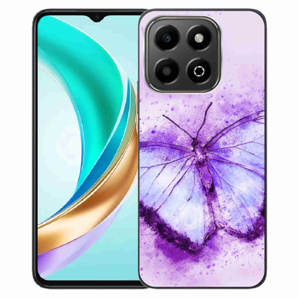 Gélový kryt mmCase na Honor X6b - fialový motýľ