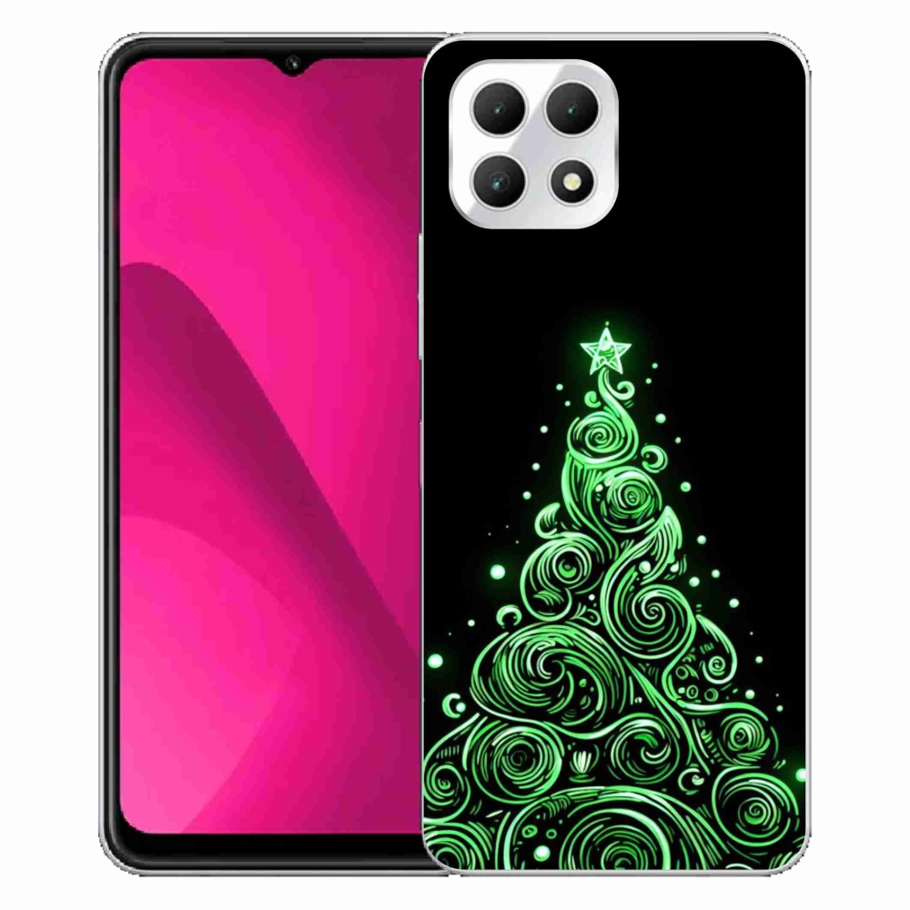 Gélový kryt mmCase na T-Mobile T Phone 2 - neónový vianočný stromček 3