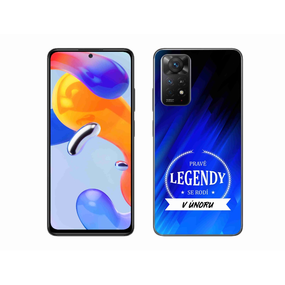 Gélový kryt mmCase na Xiaomi Redmi Note 11 Pro 4G/5G - legendy vo februári modré pozadie