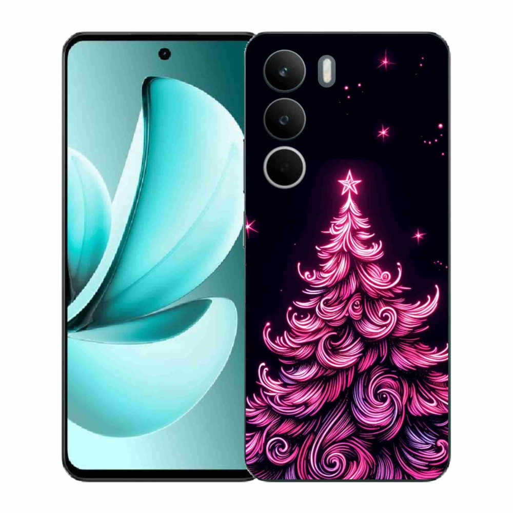 Gélový kryt mmCase na Realme C71 - neónový vianočný stromček 2