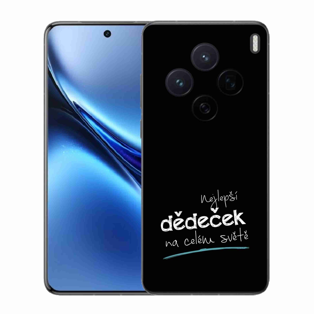 Gélový kryt mmCase na Vivo X200 5G - najlepší dedko 3 čierne pozadie