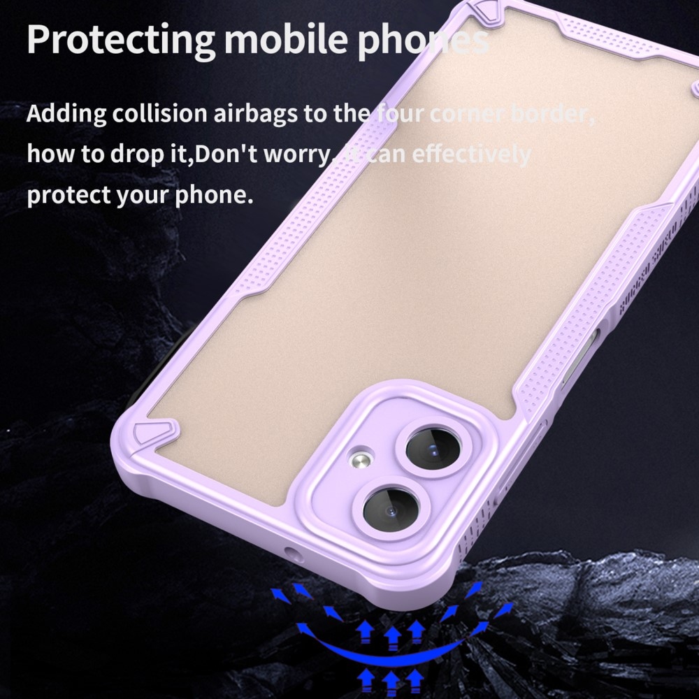 Frosted odolný kryt na Samsung Galaxy A06 4G - fialový