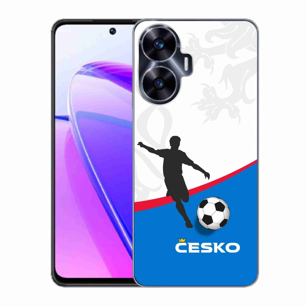 Gélový kryt mmCase na Realme C55 - futbal Česko 1