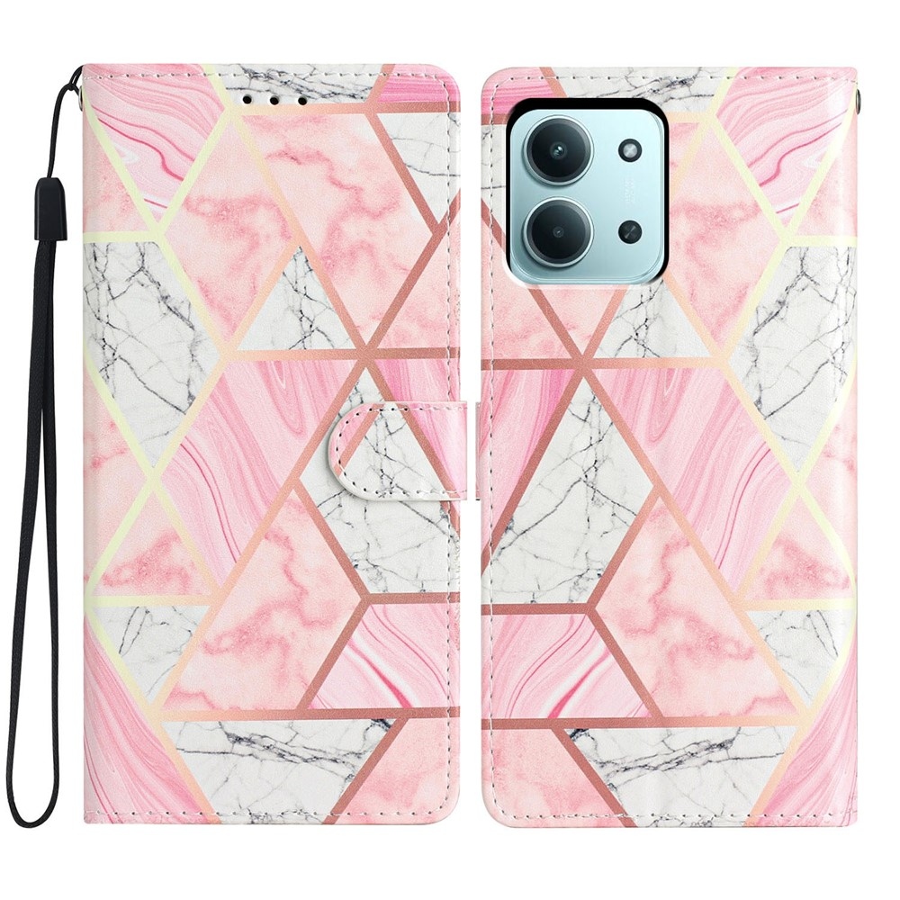 Unique knižkové puzdro na Xiaomi Redmi 15C 4G (171mm) / Poco C85 4G (171mm) - ružový mramor