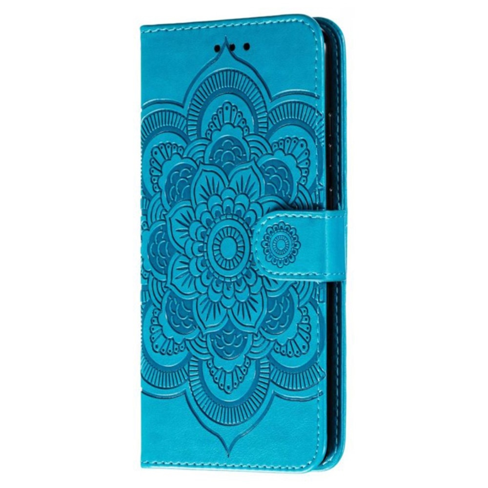 Mandala knižkové puzdro na Honor 400 Lite - modré