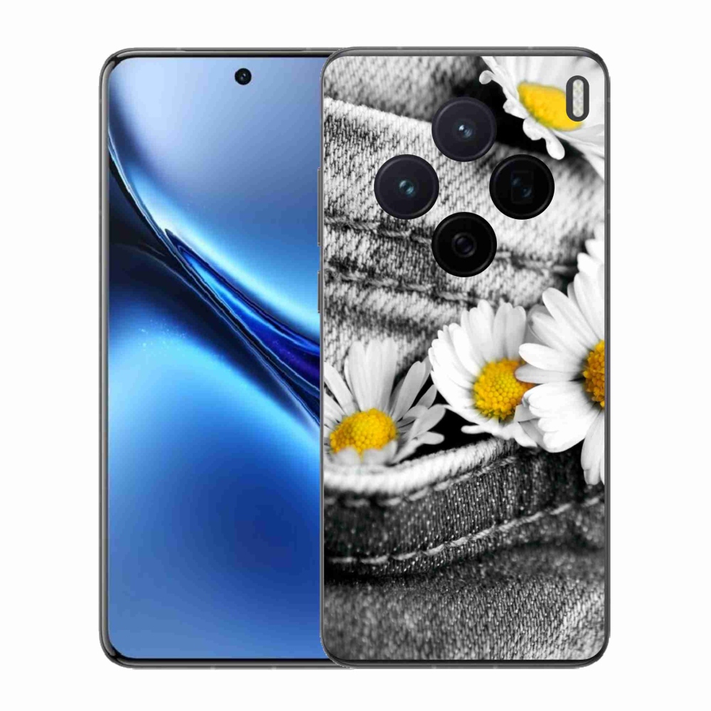Gélový kryt mmCase na Vivo X200 5G - margarétky