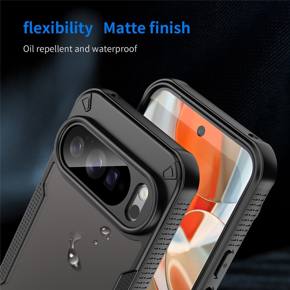 Frosted odolný kryt na Google Pixel 10 Pro XL - čierny