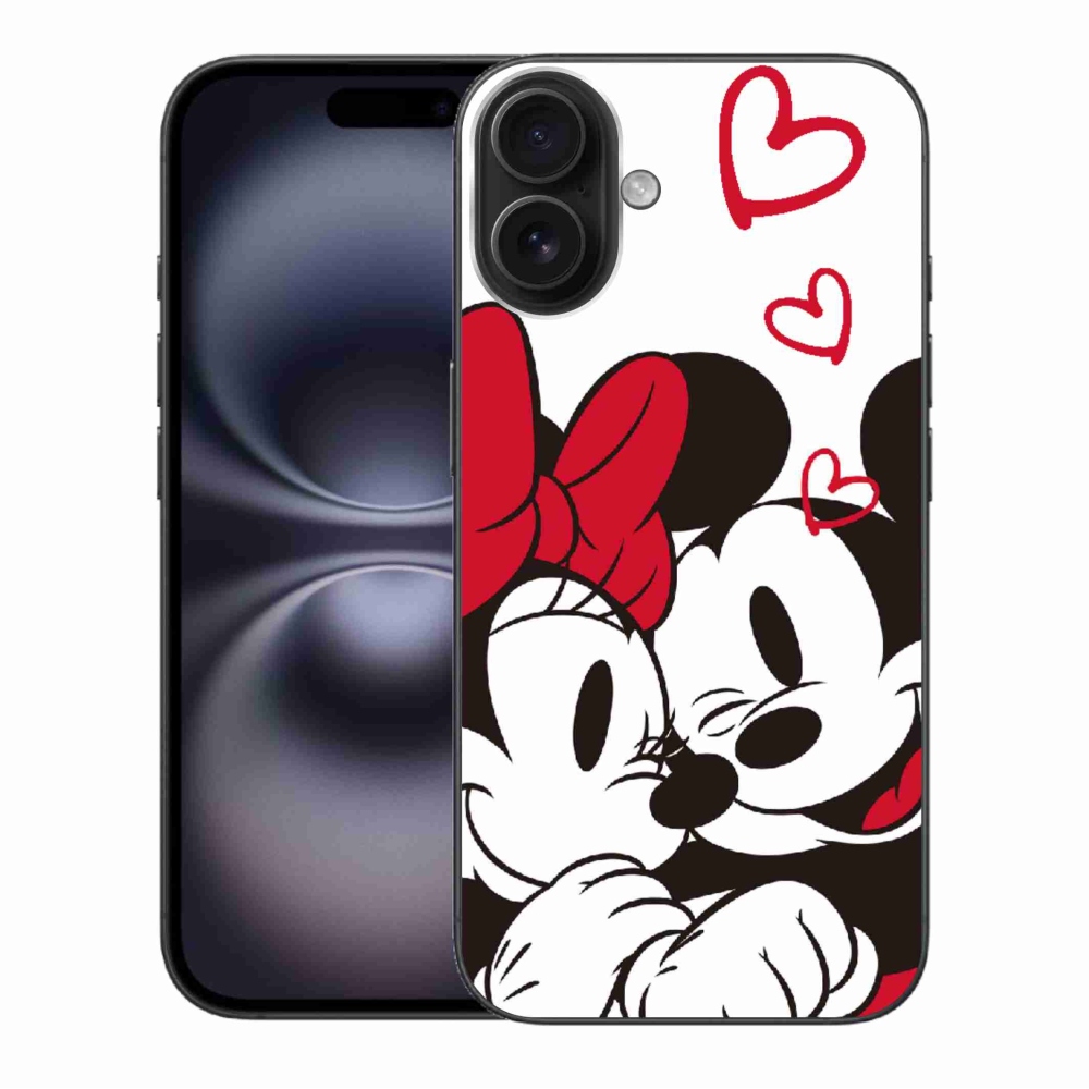 Gélový kryt mmCase na iPhone 16 Plus - mínnie a mickey