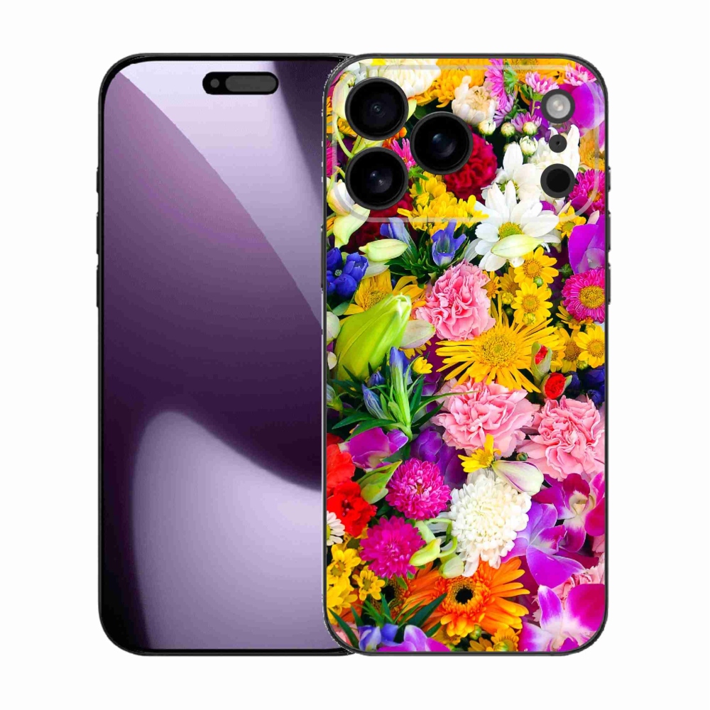 Gélový kryt mmCase na iPhone 17 Pro Max - kvety 12