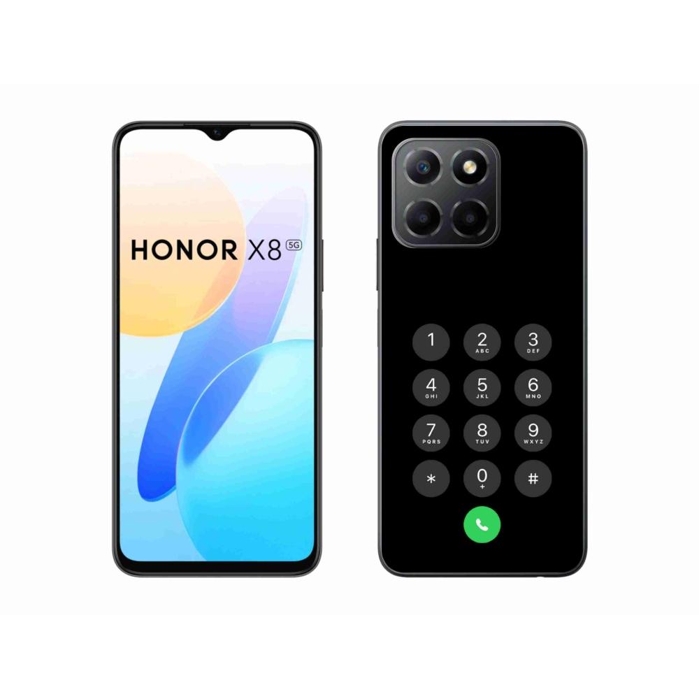 Gélový kryt mmCase na Honor X8 5G - čierny číselník