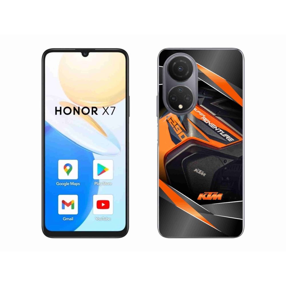 Gélový kryt mmCase na Honor X7 - motorka ktm