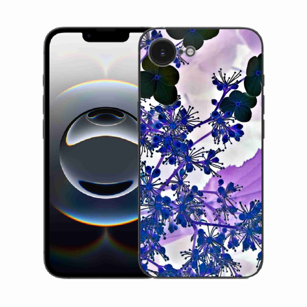 Gélový kryt mmCase na iPhone 16e - kvet hortenzie